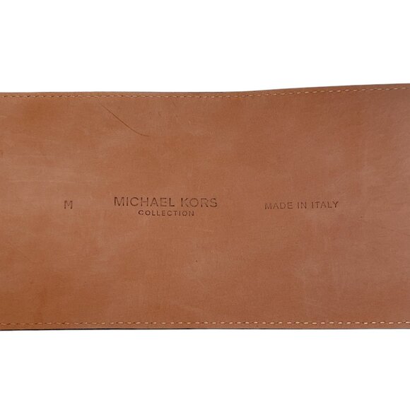 Michael Kors Collection Black Patent Leather Wide Belt - Picture 4 of 4